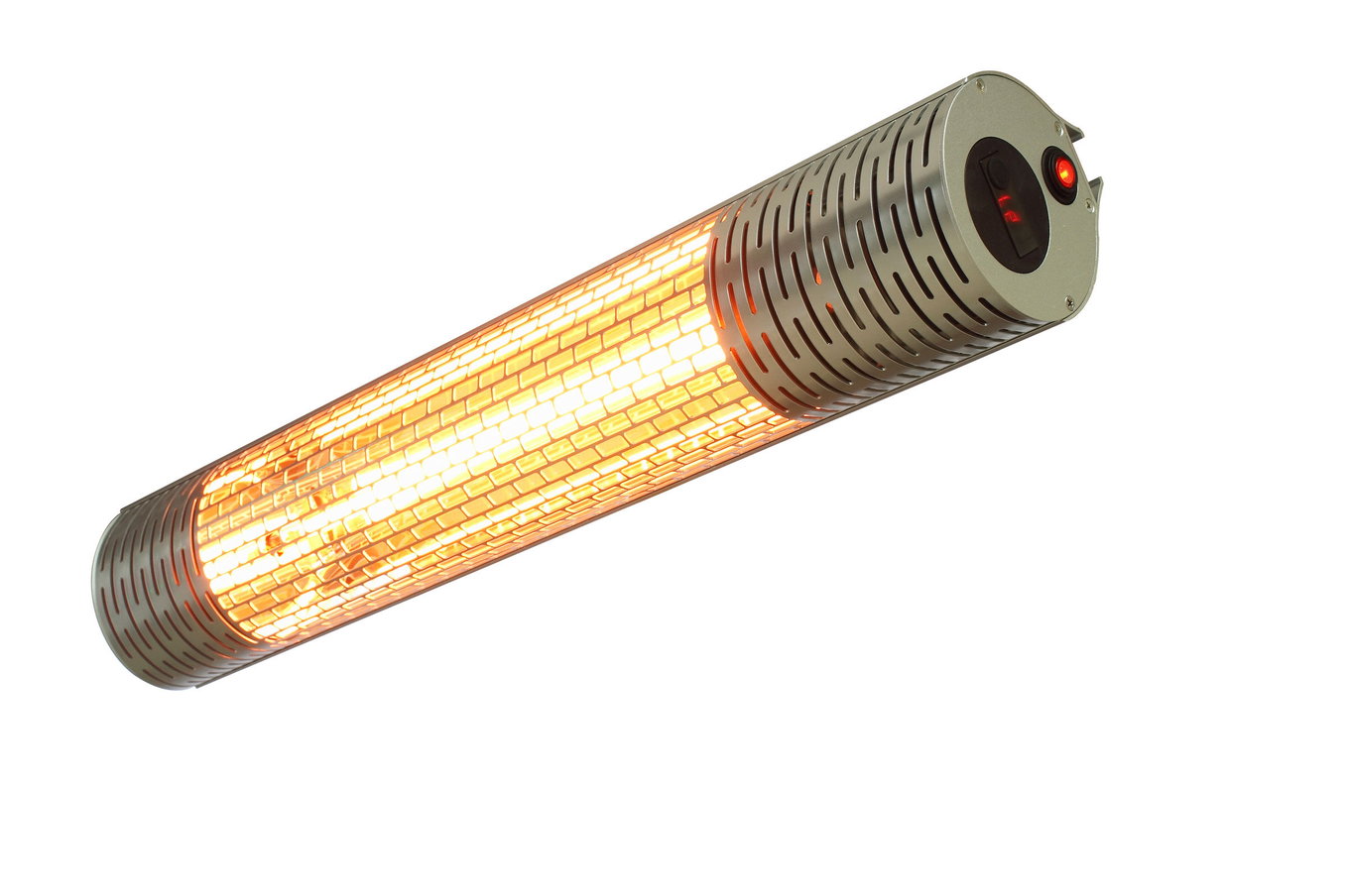 OUTTECH Moon Radiateur, argenté, alu, 78 x 12,6 x 13,6 cm, résistant à la poussière et à l'eau, télécommande avec 2 niveaux 21294__1