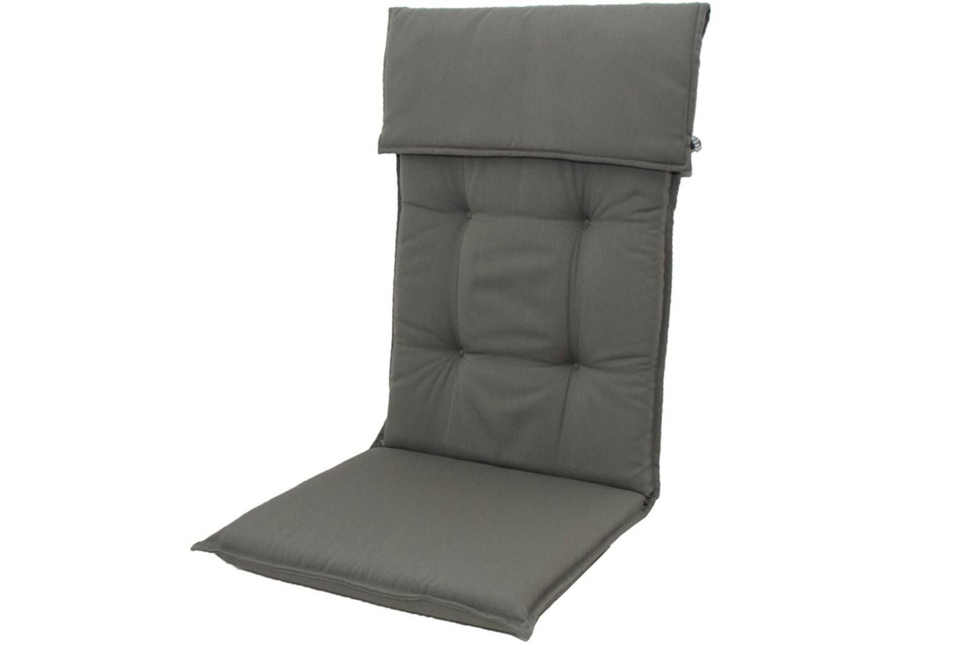 DOPPLER Coussin de chaise dossier haut, gris, Dralon, 120x50x7cm, avec imprégnation de marque DuPont Teflon 18593__1