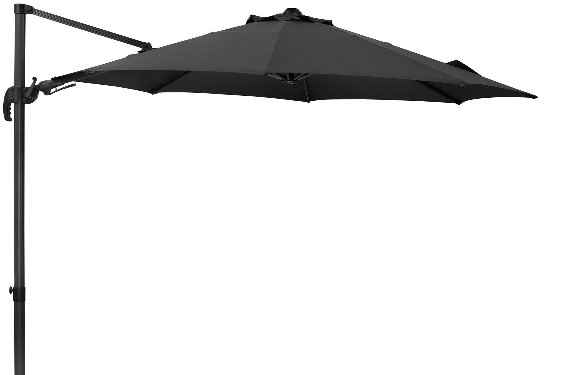 SCHNEIDER Rhodos Eco Twist Parasol déporté, anthracite, rond, Ø 300 cm 16622__1