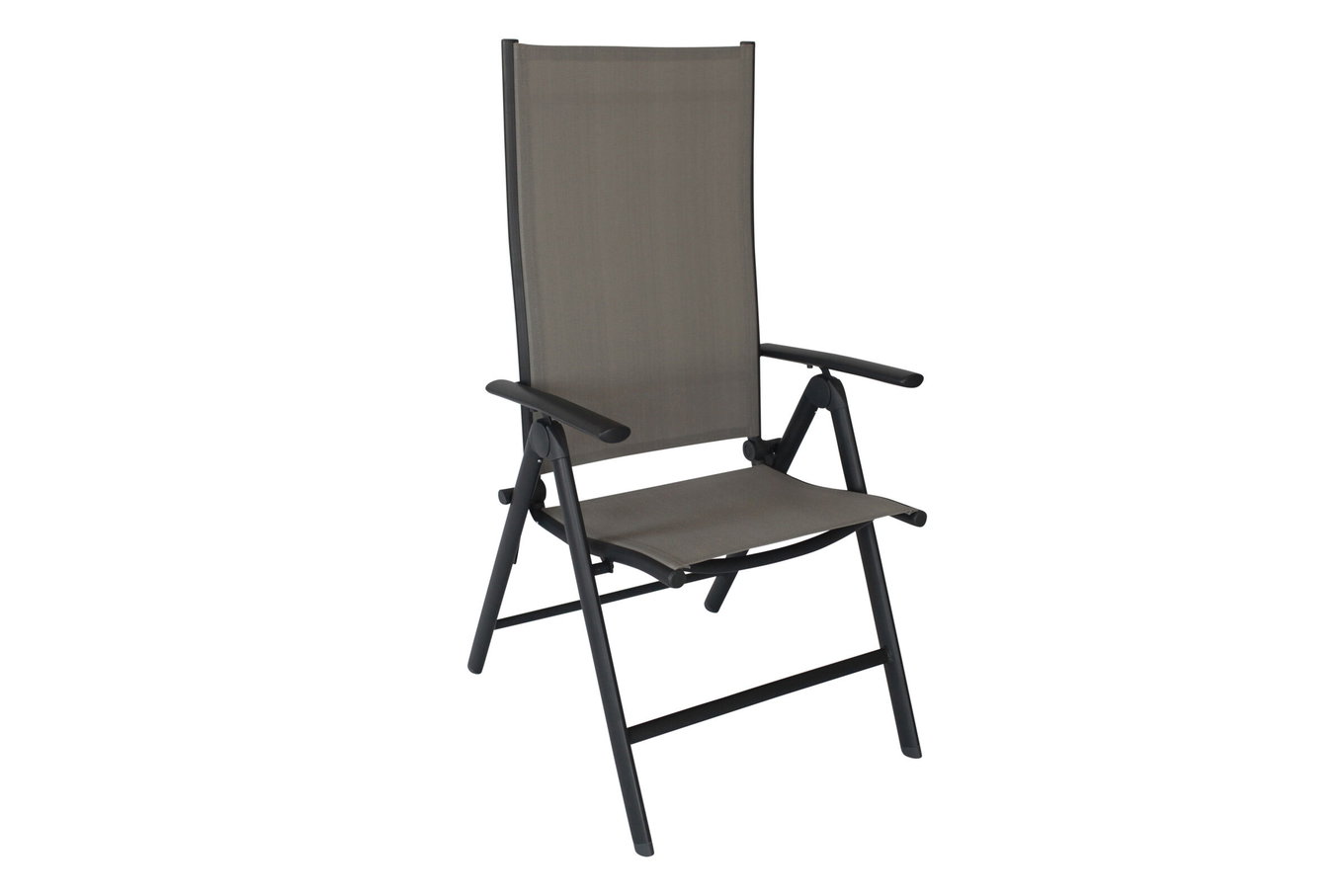 VILLANA Sylvania Chaise pliante, anthracite/gris, Aluminium/Textile, 67 x 58 x 113 cm, pliable 13402__1