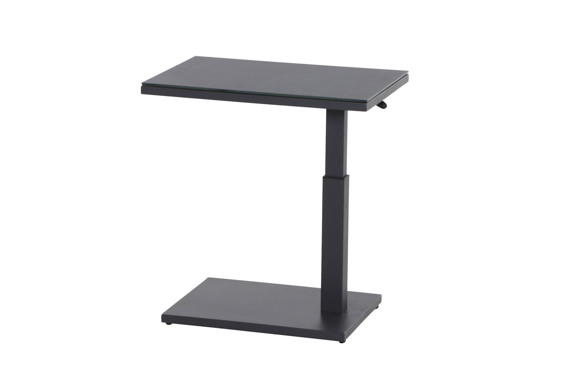 SIENA GARDEN Toreno Table d'appoint, anthracite/noir, aluminium, 60x40 cm, réglable en hauteur 23709__1