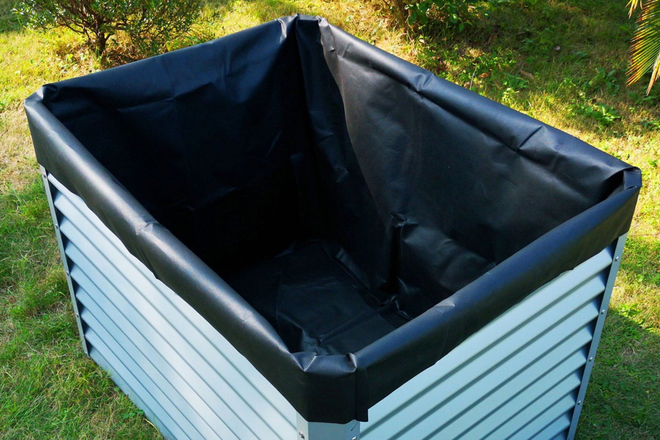 OUTFLEXX Toile de plantation, noir, Voile 200g/m², 120x90x100cm, pour carré potager avec 120cm 18167__1