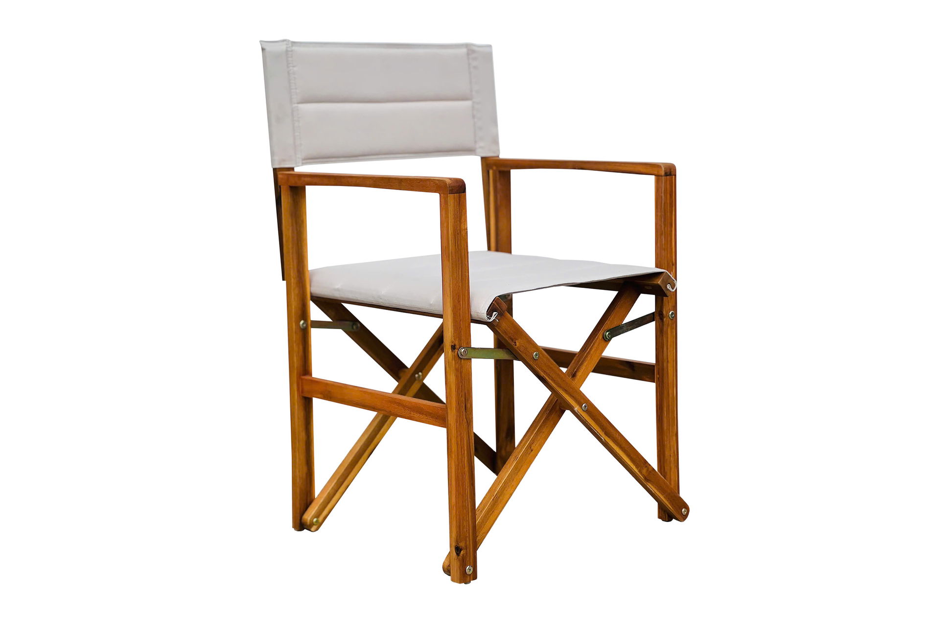 Ploß Fauteuil de réalisateur, crème/naturel, Acacia/Polyester, 56 x 55 x 88 cm, Produit certifié FSC® 16525__1