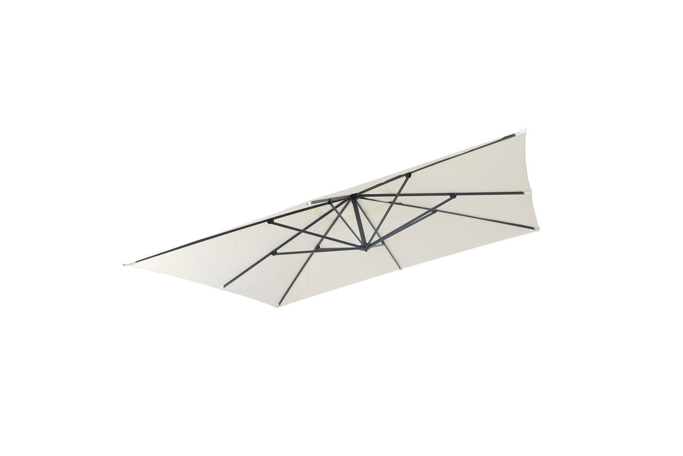 OUTFLEXX Toile de remplacement pour parasols déportés, Polyester, crème, 350x350cm 21763__1