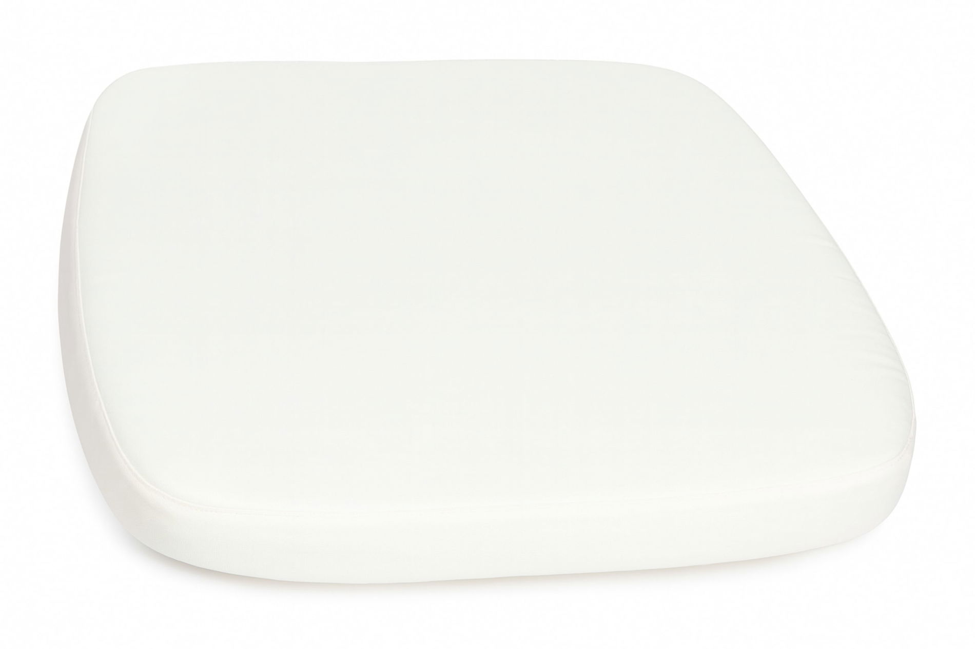 Coussin d'assise OUTFLEXX pour chaises en résine tressée, crème/blanc, hydrofuge