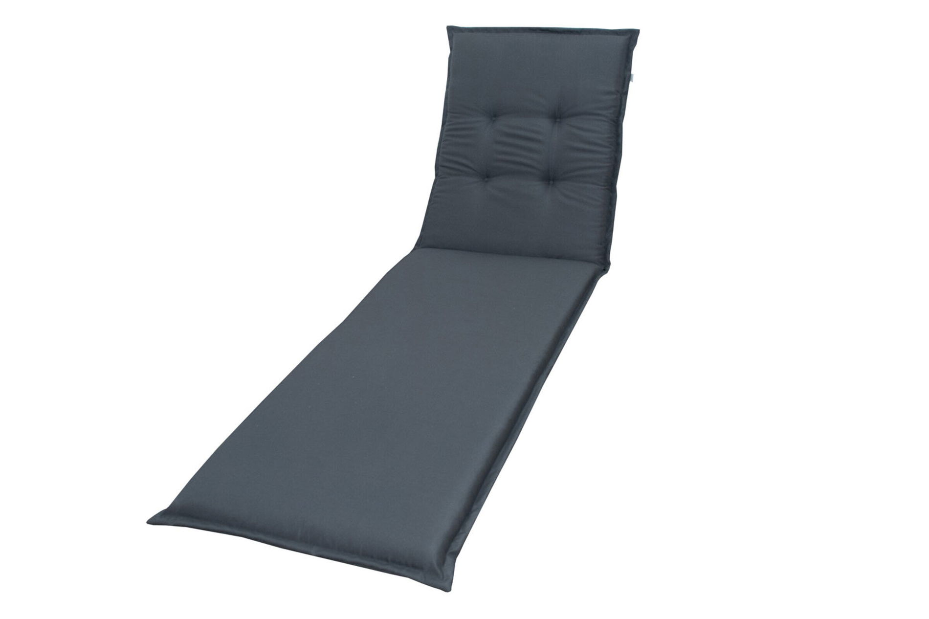 DOPPLER Coussin de bain de soleil Comfort, anthracite, polyester, 200 x 60 x 7 cm