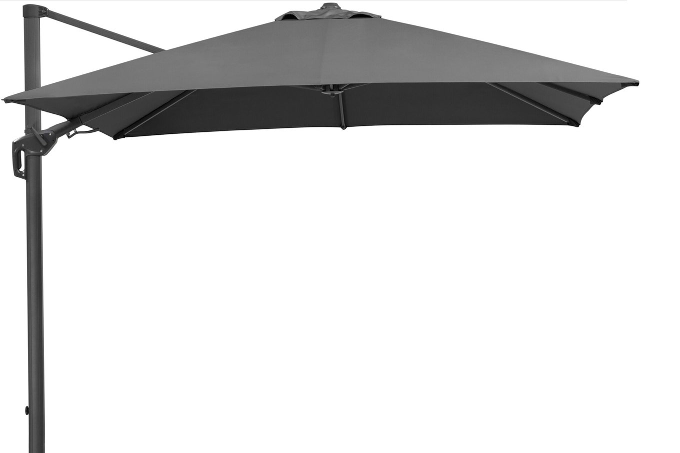 SCHNEIDER Parasol déporté Rhodos Twist, anthracite, carré, 300 x 300 cm 13623_2__1