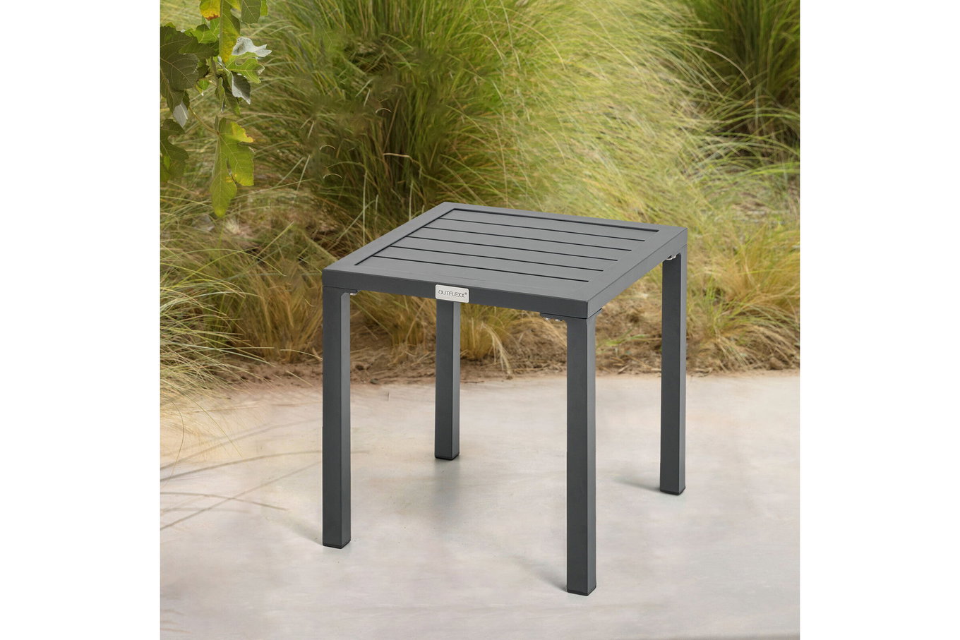 OUTFLEXX Table d'appoint, anthracite mat, aluminium, 40x40cm 21773__1