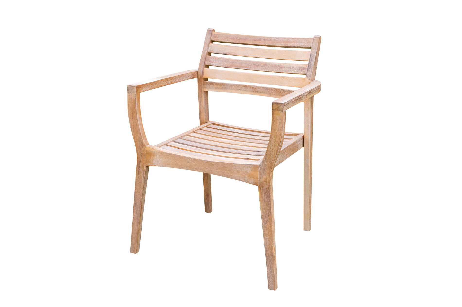 OUTFLEXX Fauteuil avec accoudoirs, naturel/beige, Acacia, 60 x 55 x 84 cm, empilable, produit certifié FSC® 21917__1