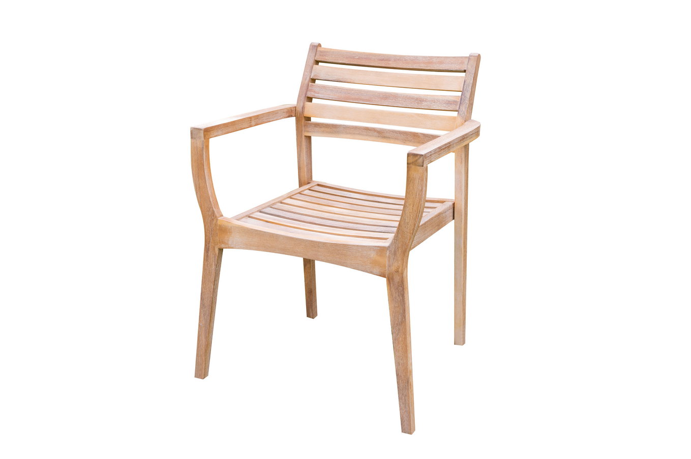 OUTFLEXX Fauteuil avec accoudoirs, empilable, Acacia certifié FSC®, 60x55x84cm 21917__1