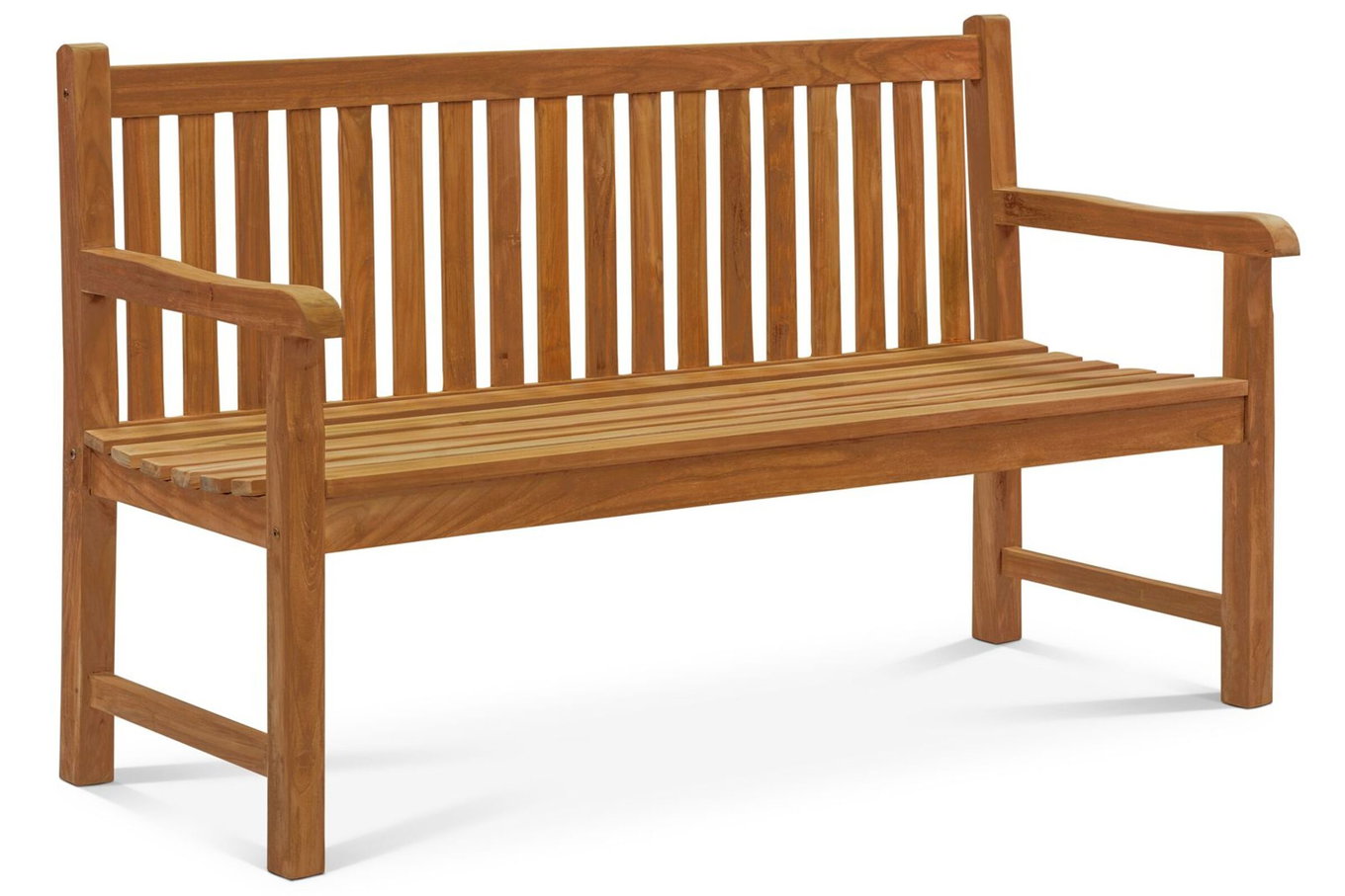OUTFLEXX Ontario Banc de jardin 3 places, naturel, bois de teck, 150x62x92cm, finement poncé 18309__1