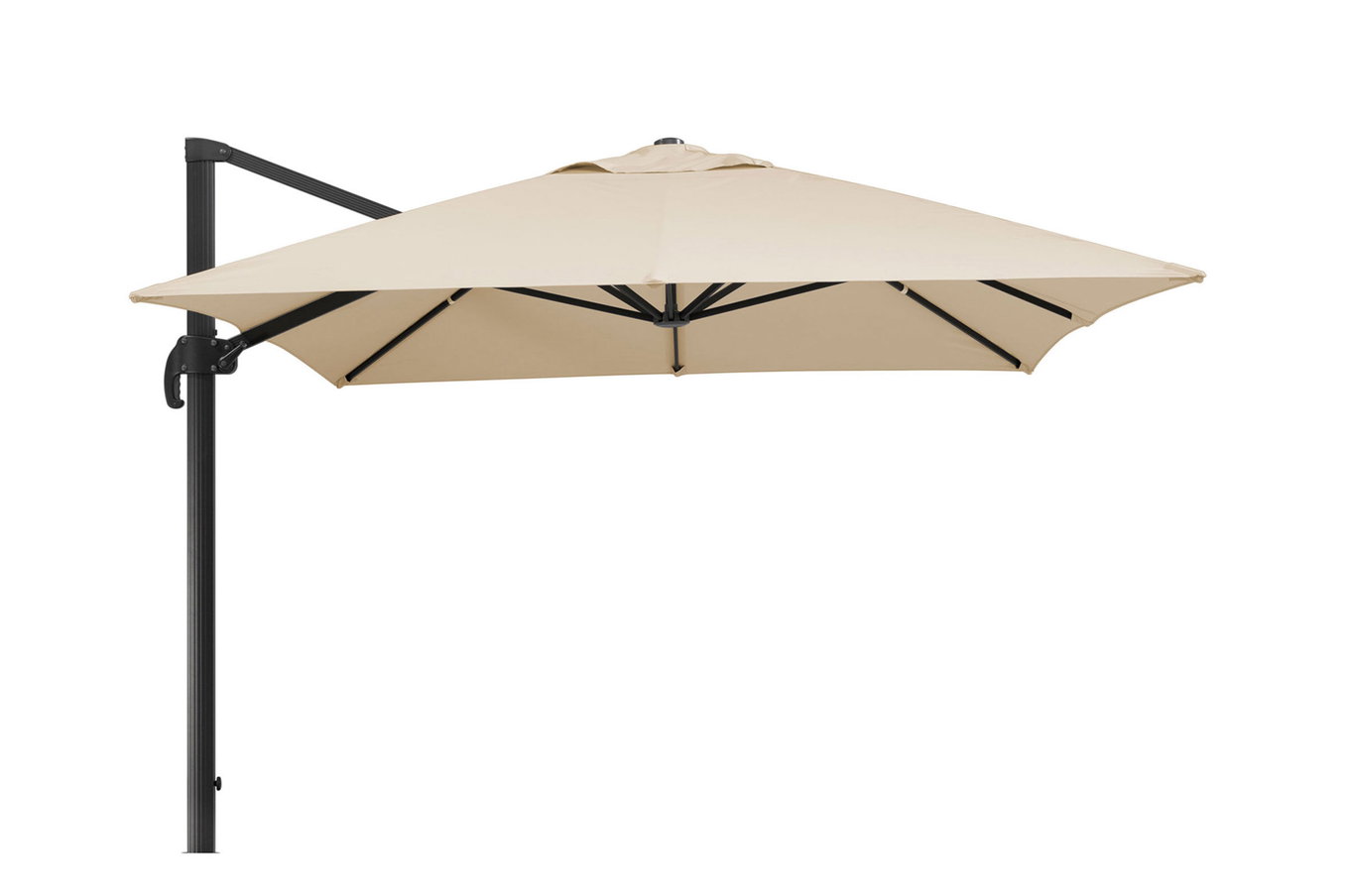 SCHNEIDER Rhodos Grande Parasol déporté, naturel, 400 x 300 cm, rectangulaire 22316__1