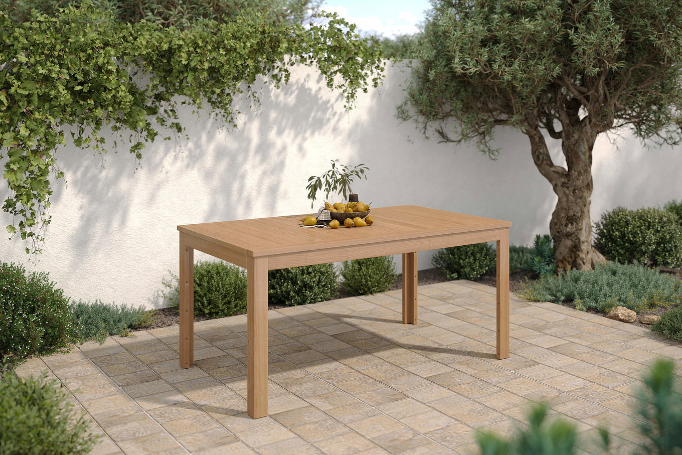 OUTFLEXX Table à manger, naturel, Acacia, 160 x 90 cm, produit certifié FSC® 18936__1
