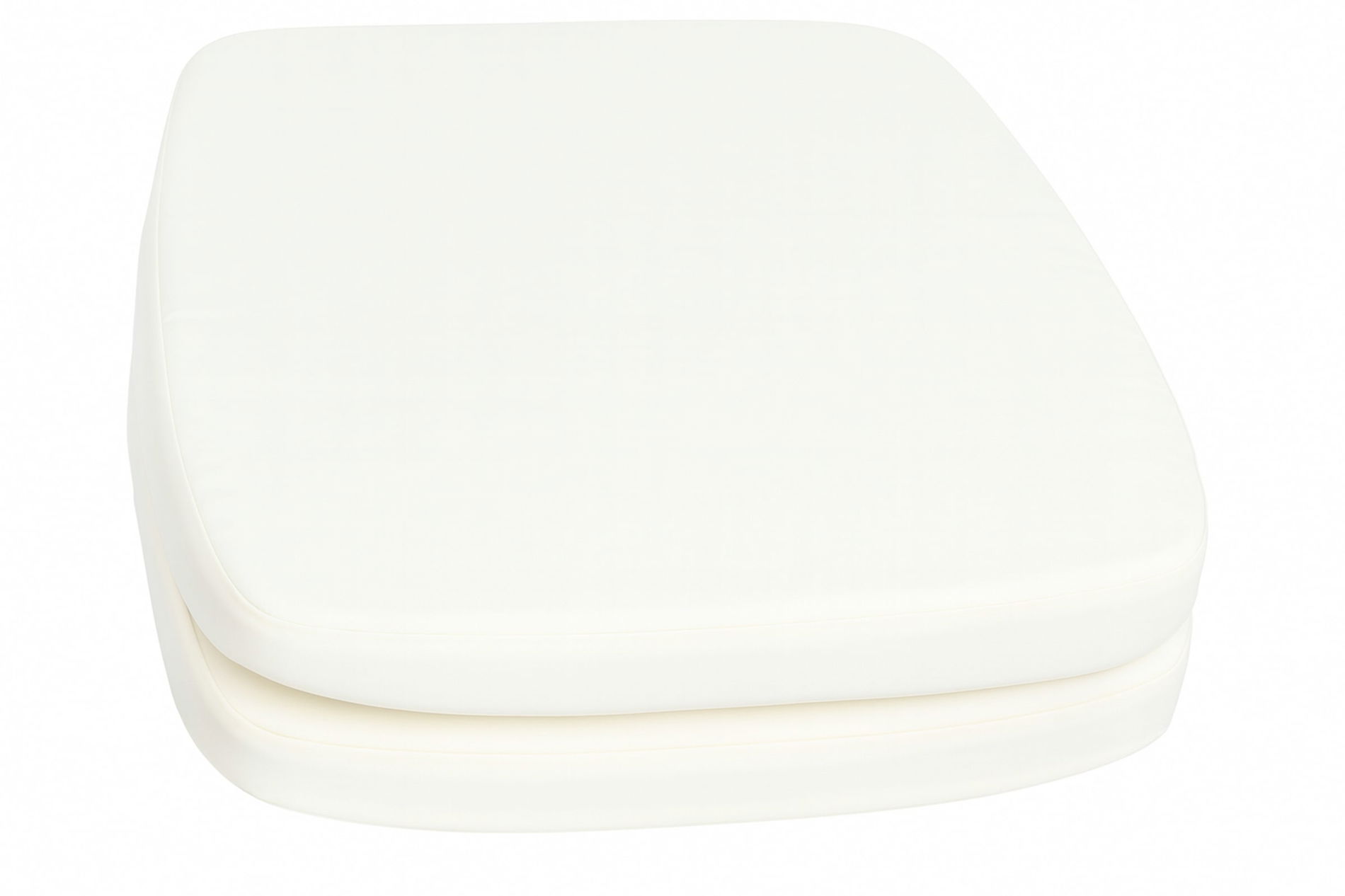 OUTFLEXX Lot de 2 coussins d'assise pour chaises, blanc crème, déperlant