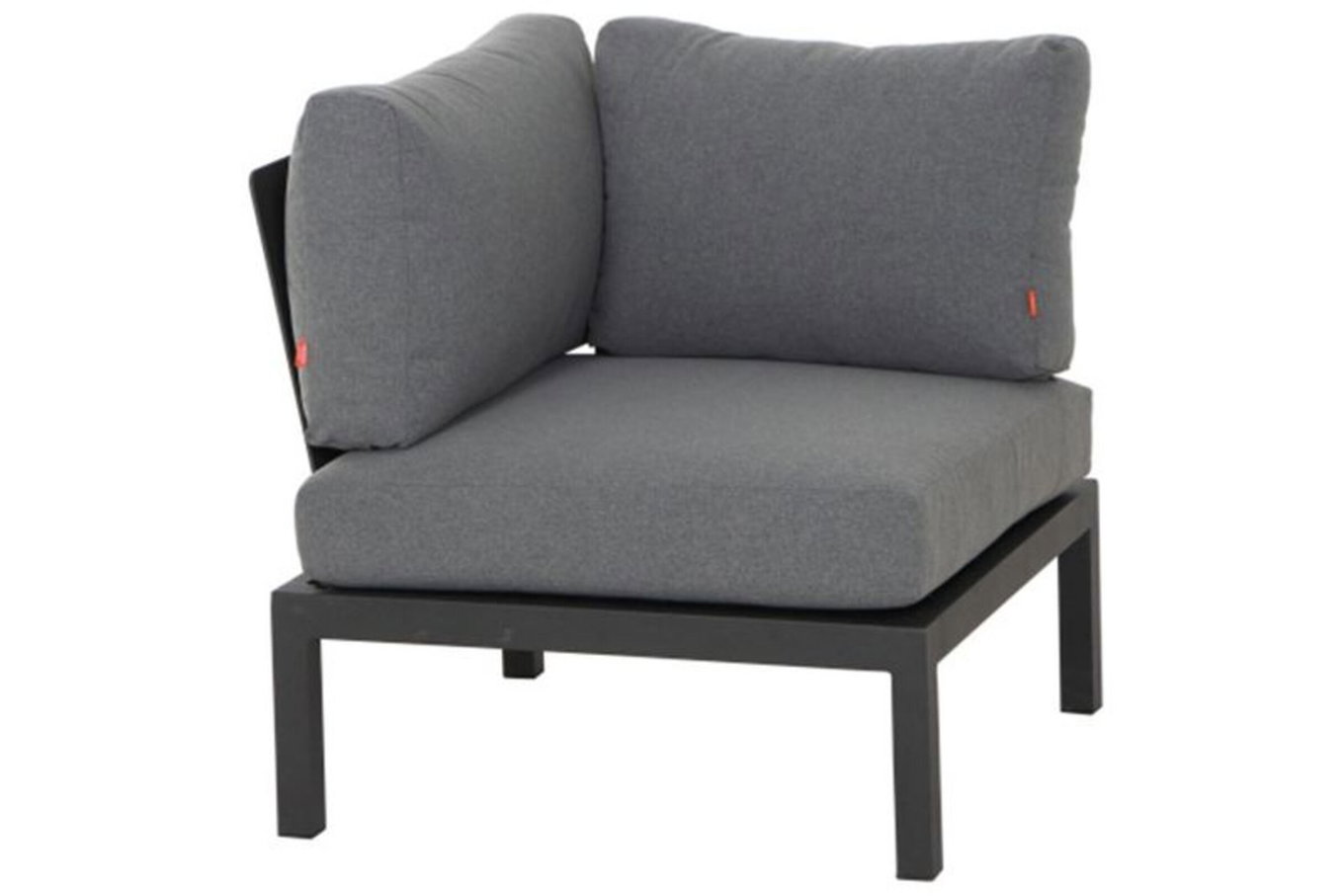 SIENA GARDEN Module d'angle Alvida, anthracite/gris, aluminium/Ranotex, 84x84x70 cm, coussins inclus 19601__1