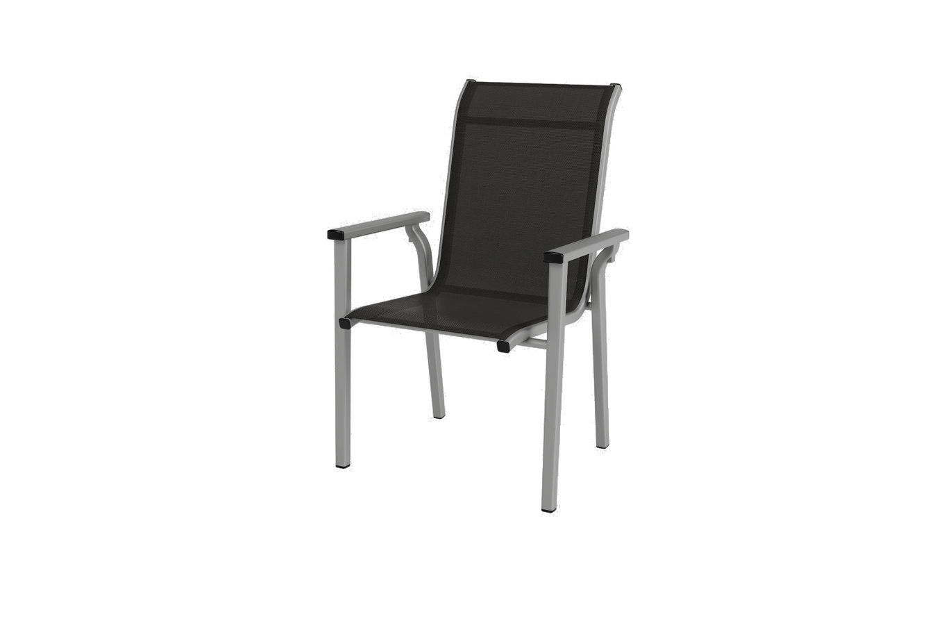 KETTLER BasicPlus 2026 Salon de jardin, modèle exclusif, argenté/anthracite, Alu/Textilène, Table pliante 140 x 95 cm, 4 Fauteuils empilables 81366__1