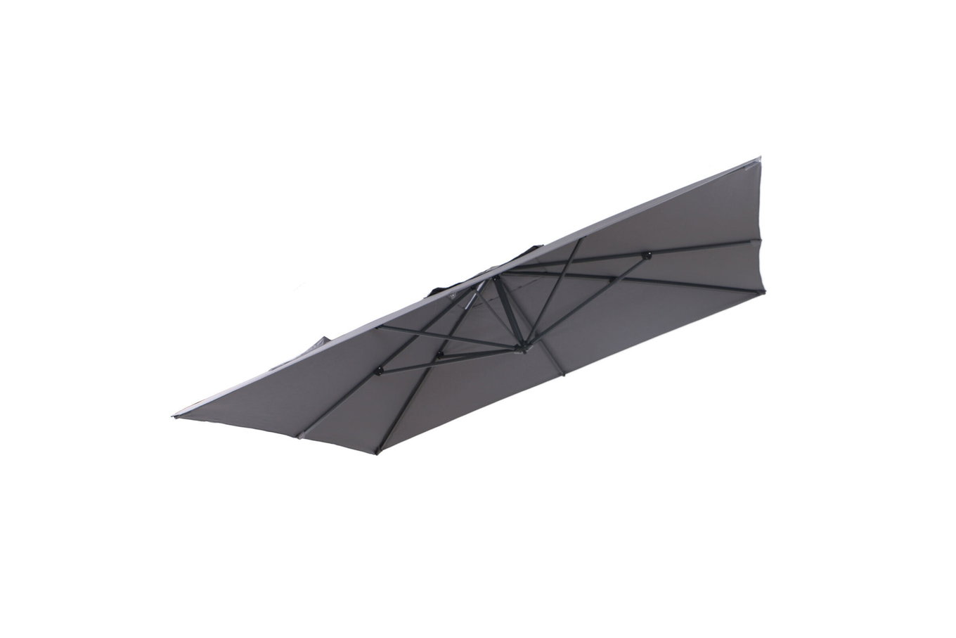 OUTFLEXX Toile de remplacement pour parasols déportés, Polyester, anthracite, 350x350cm 21764__1