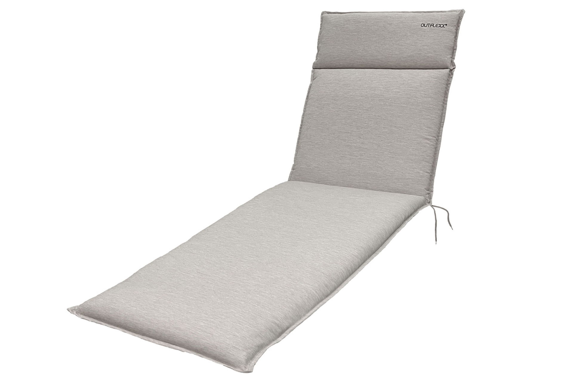 Coussin OUTFLEXX Green pour bains de soleil, nature, polyester recyclé, 195 x 60 x 6 cm, résistant, résistant aux intempéries, durable