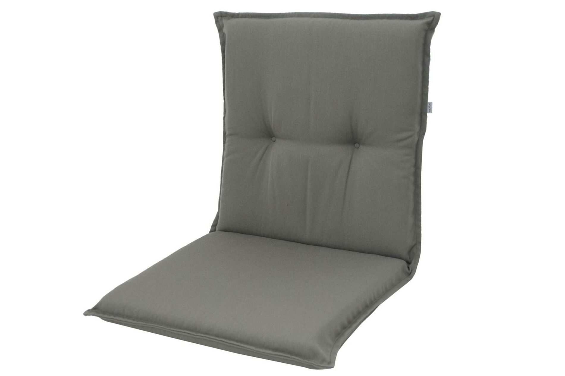 DOPPLER Coussin de chaise dossier bas, gris, Dralon, 100x50x7cm, avec imprégnation de marque DuPont Teflon