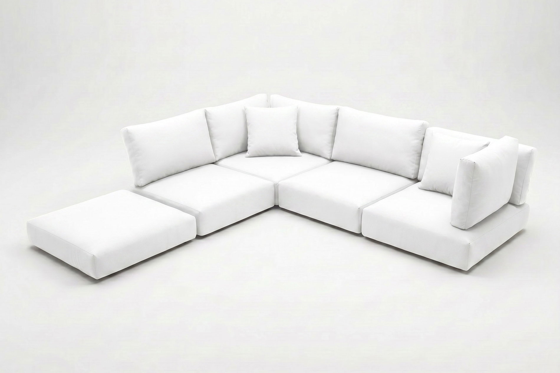 OUTFLEXX Auflagenset, 13-teilig, weiß, für 7759-BOX-A