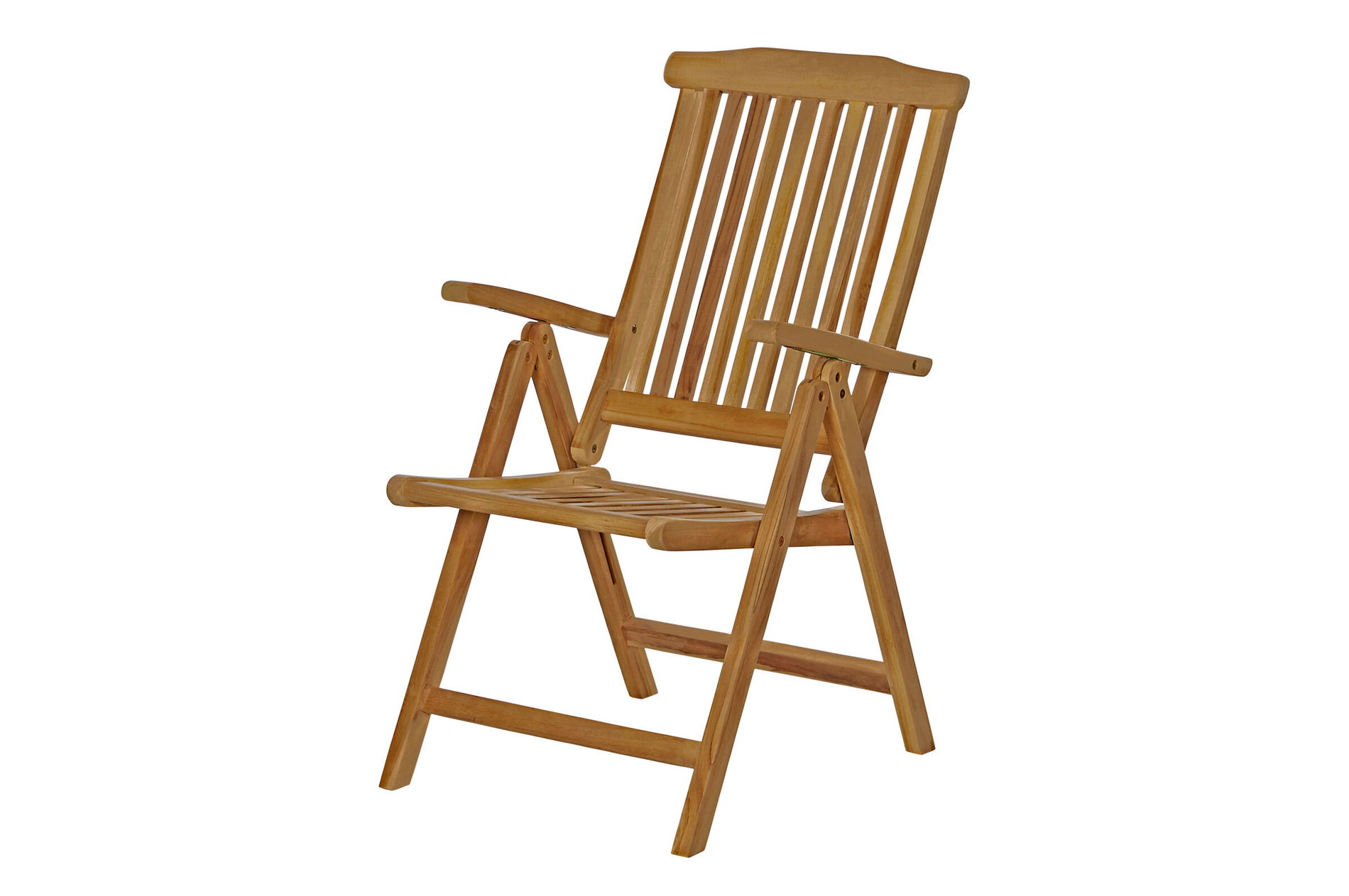 OUTFLEXX Bounty Fauteuil pliant, naturel, bois de teck, 58 x 68 x 105 cm 23523__1