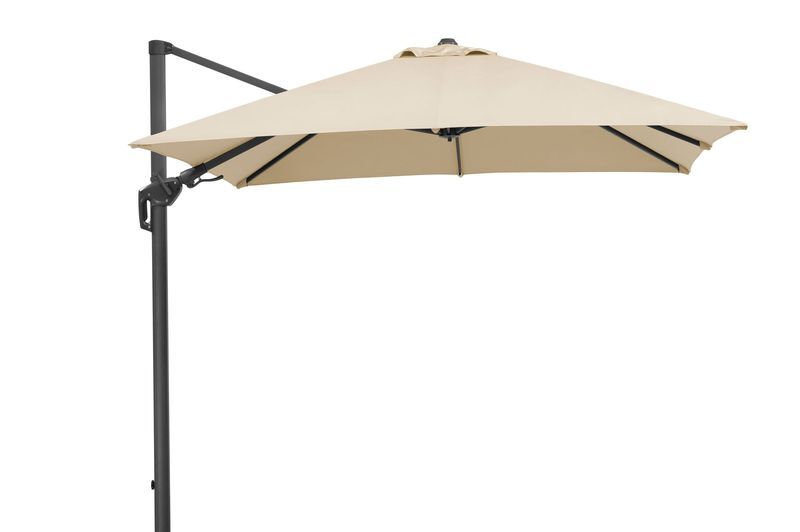 SCHNEIDER Rhodos Twist Parasol déporté, naturel, 300 x 300 cm, carré 22315__1