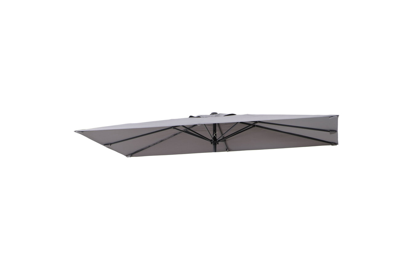 OUTFLEXX Toile de rechange pour parasols à mât central, anthracite, Polyester, 270x150cm 21760__1