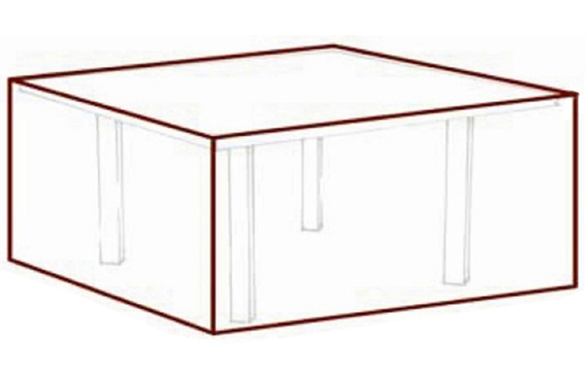 GARVIDA Housse de protection pour salons de jardin, marron, tissu polyester, 210 x 100 x 70 cm, avec cordon de serrage 19087__1